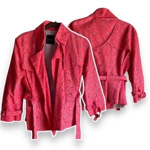 Jessica Simpson NWT stylish  trench cropped jacket size S Small